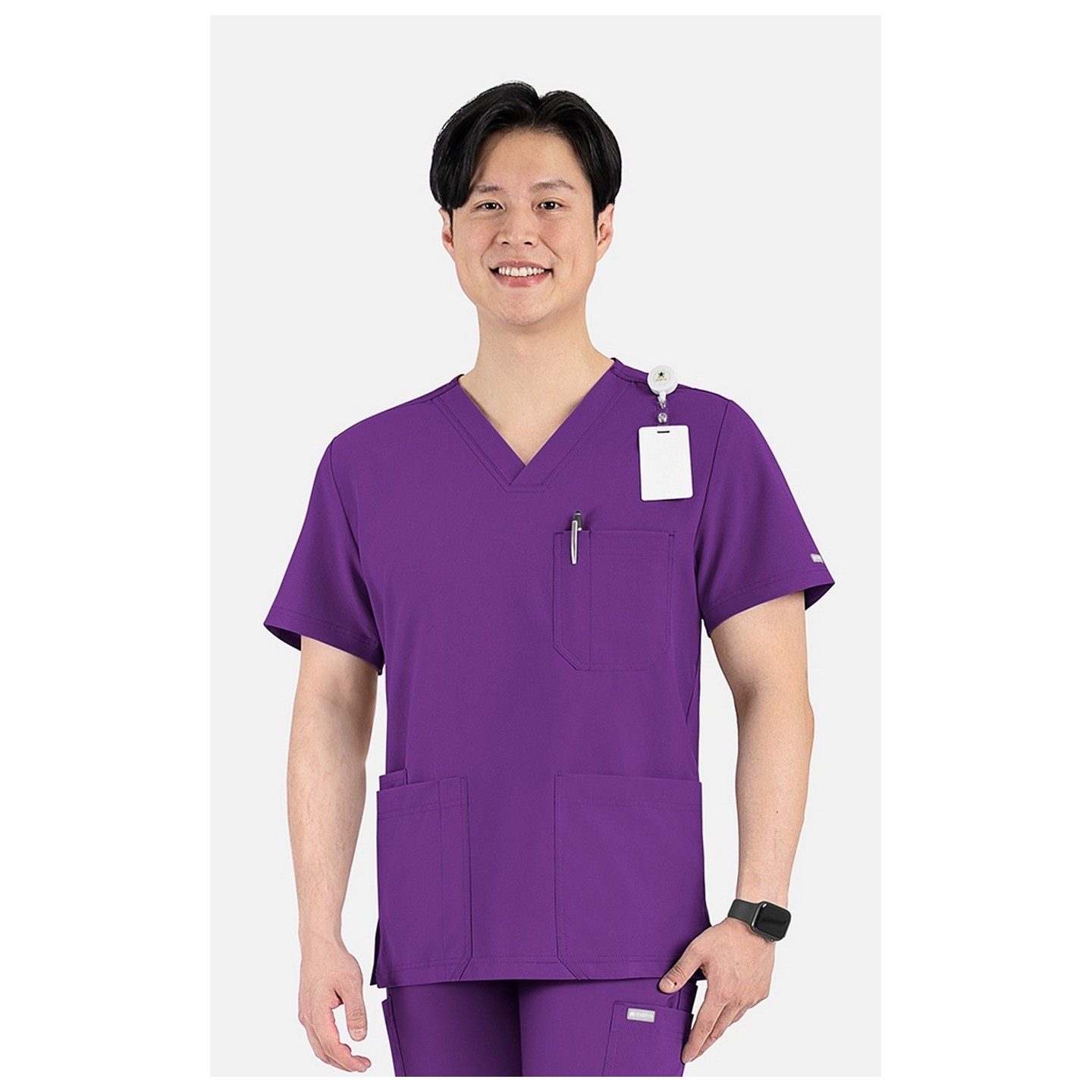 5802 Maevn Momentum Haut d'Uniforme Col en V à 3 poches pour Hommes