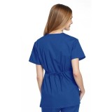 4801 Workwear Originals Mock Wrap Tunic Top with Adjustable Tie Back by Cherokee