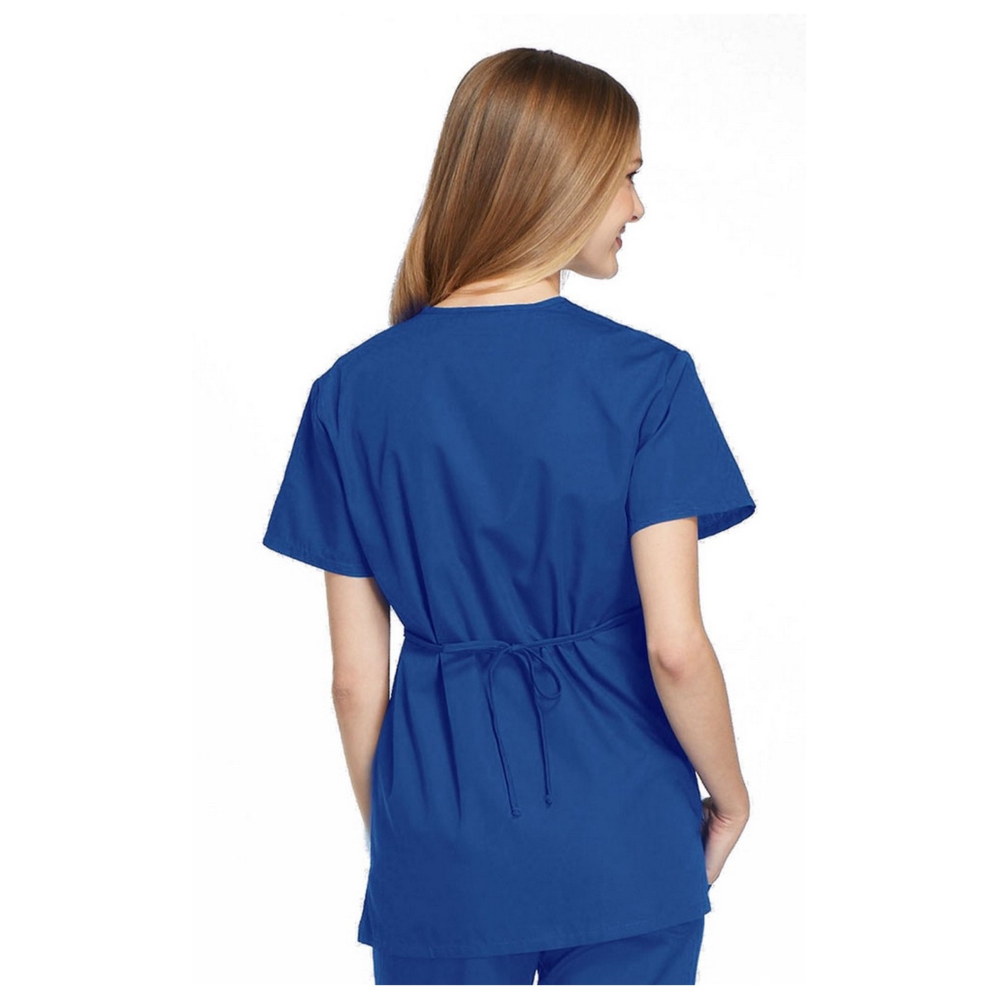 4801 Workwear Originals Mock Wrap Tunic Top with Adjustable Tie Back by Cherokee