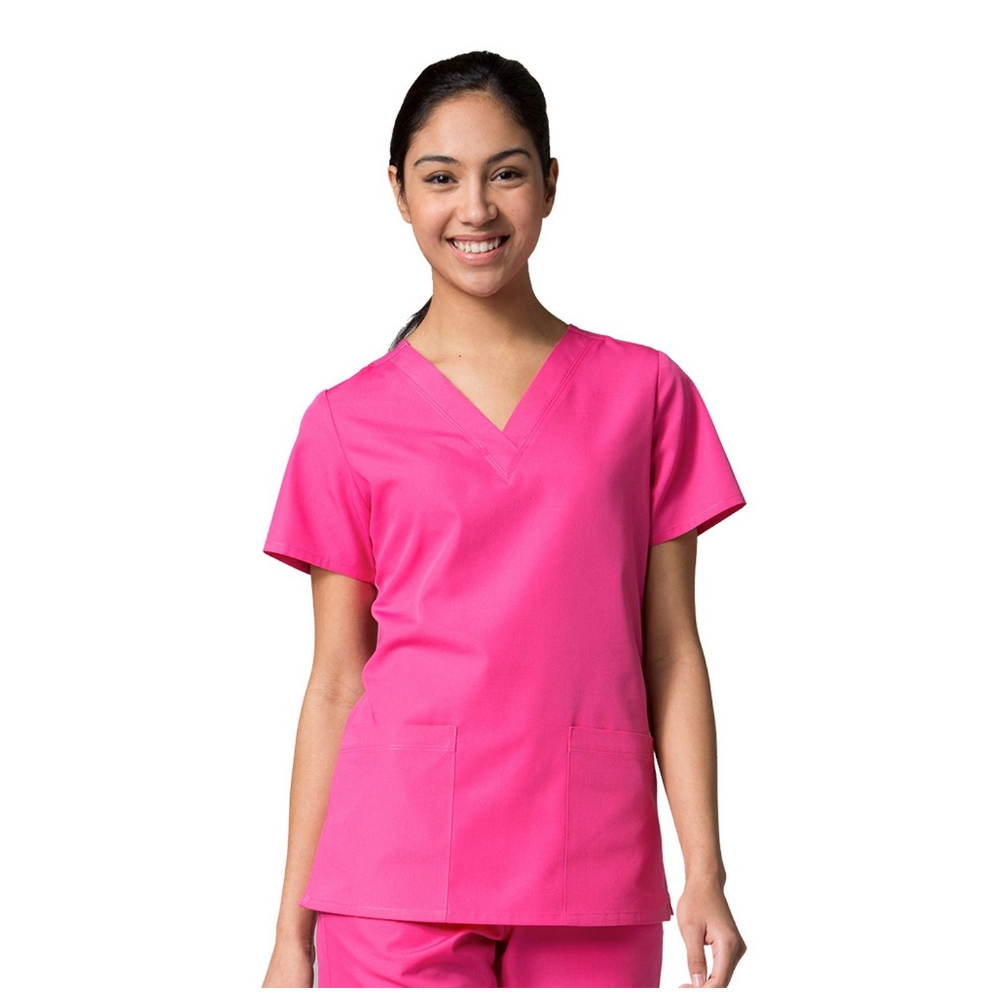 RED PANDA 1716 - Haut v-cou avec deux poches