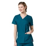 1716 RED PANDA - V-Neck Two Pocket Top