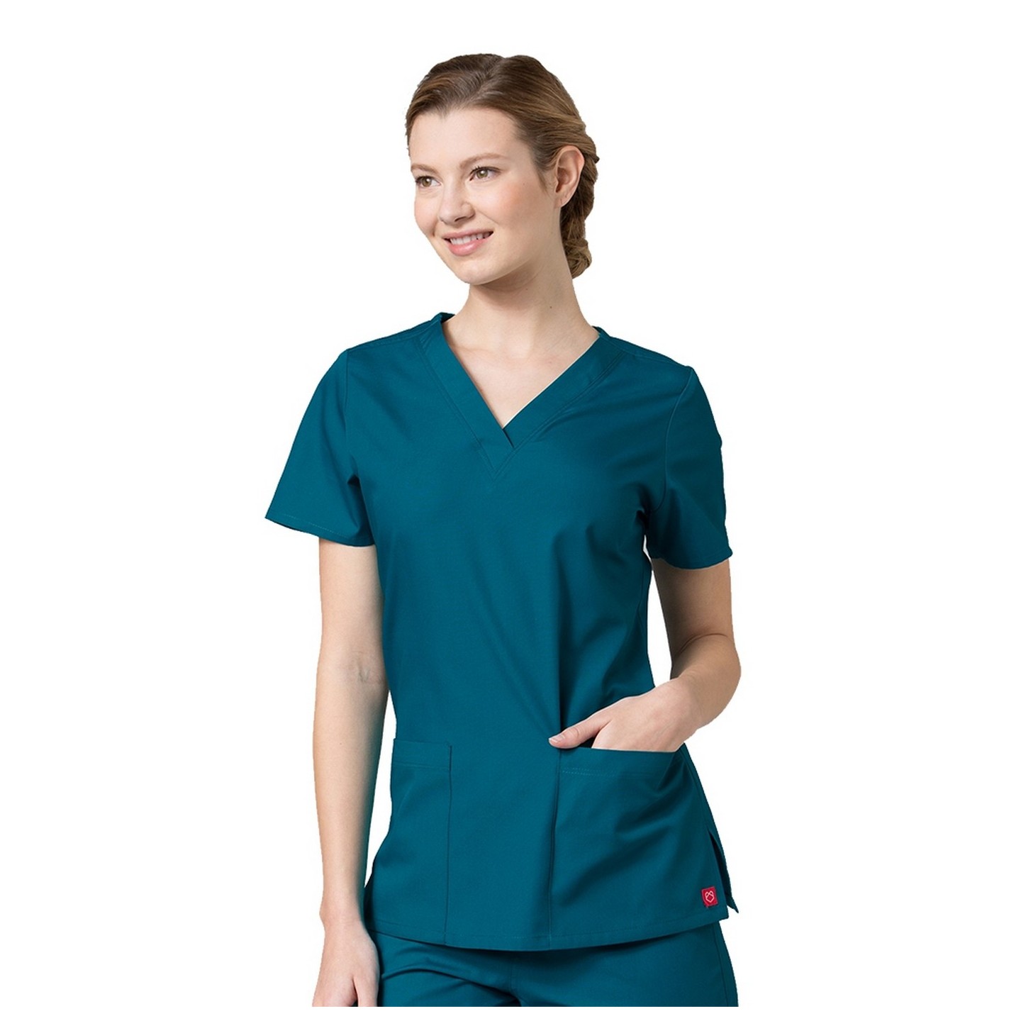 1716 RED PANDA - V-Neck Two Pocket Top