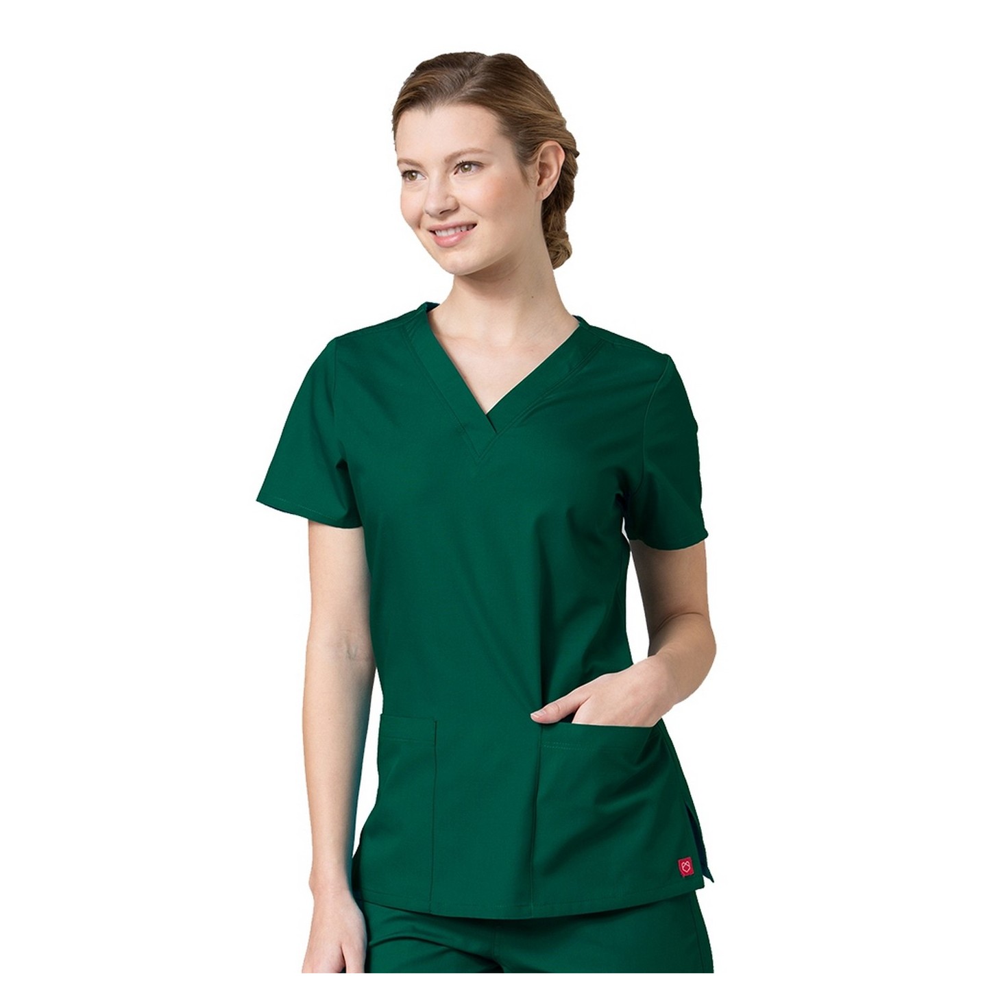 RED PANDA 1716 - Haut v-cou avec deux poches