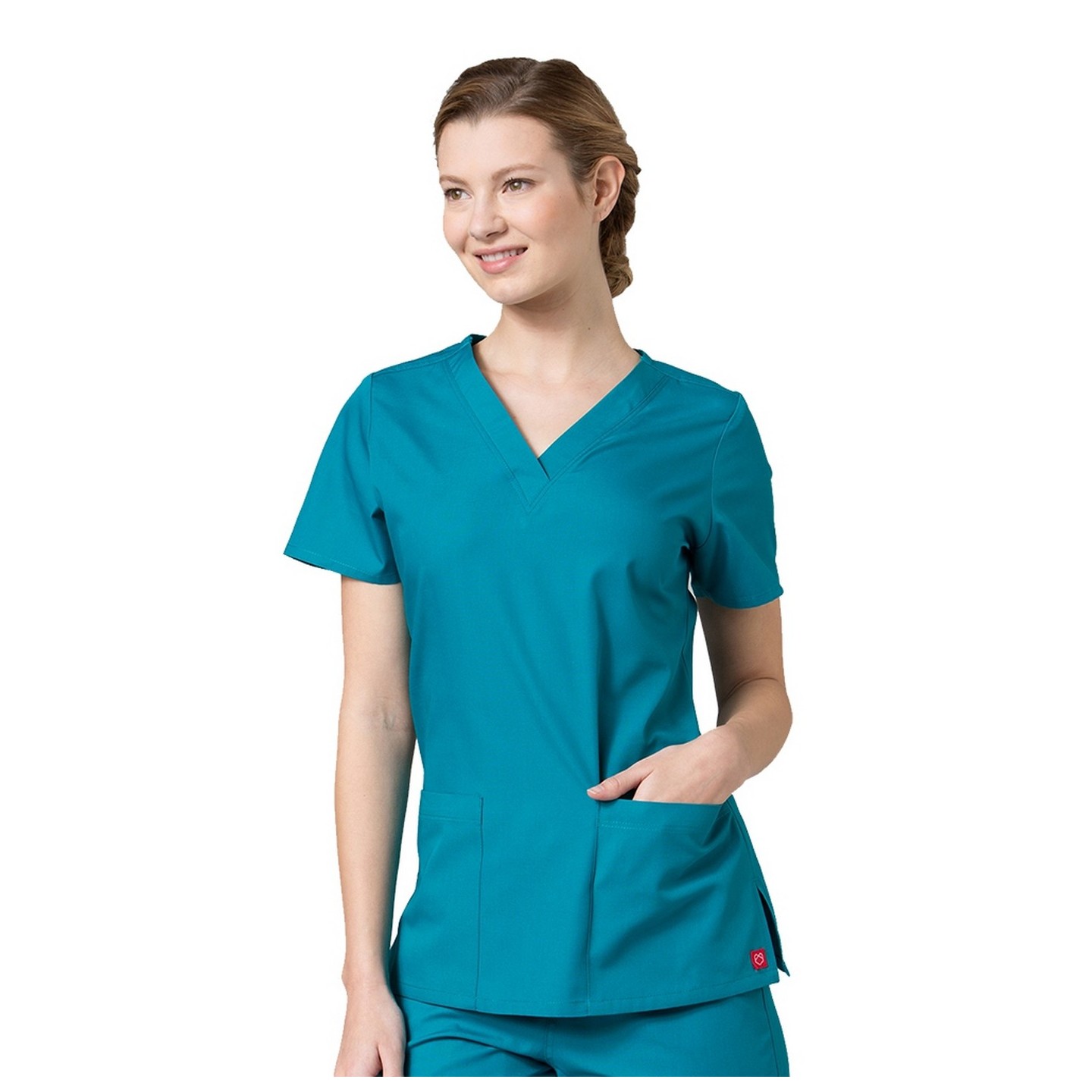 1716 RED PANDA - V-Neck Two Pocket Top