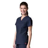 1716 RED PANDA - V-Neck Two Pocket Top