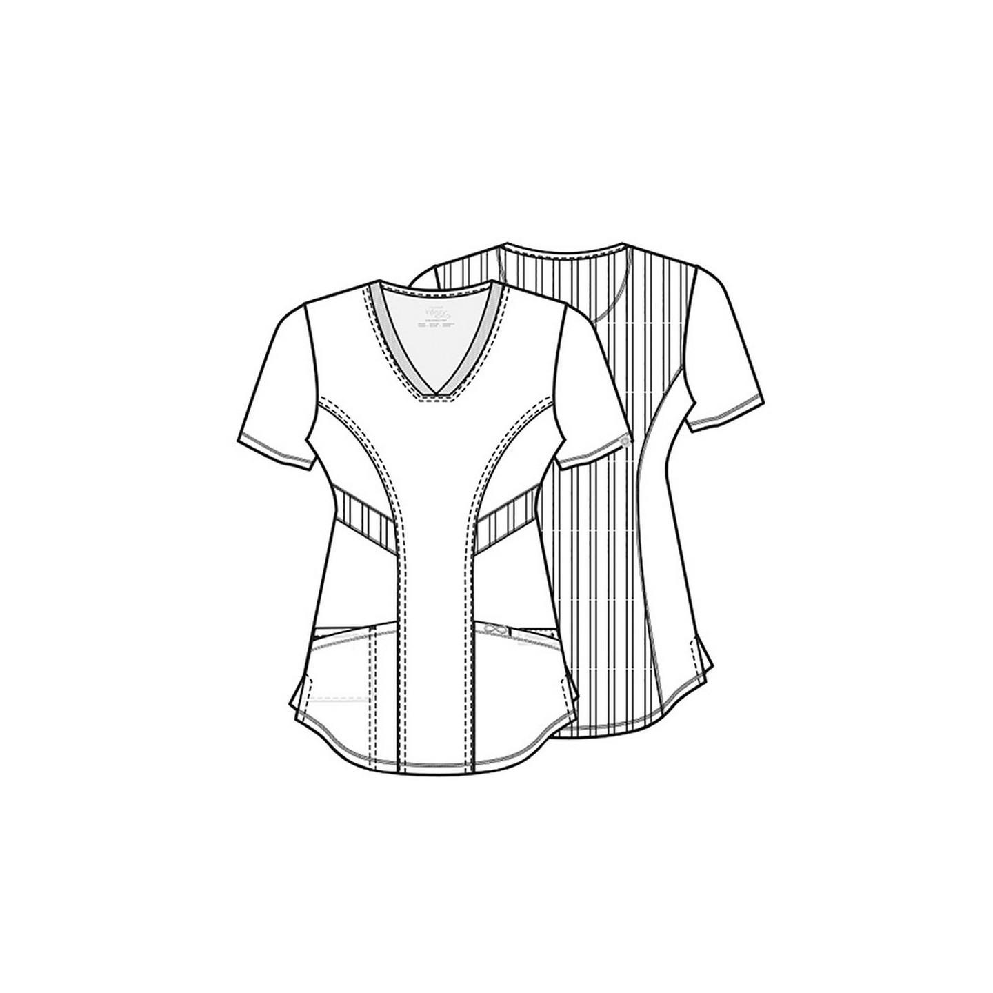 Top col V - Cherokee Infinity - Antimicrobien