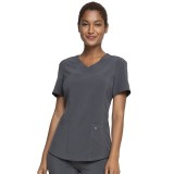 CKA688 Allura Mock-Wrap 3 Pocket Top by Cherokee