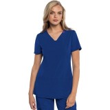 MC702 Amp 3 Pocket V-Neck Top with Flex Panels by Med Couture