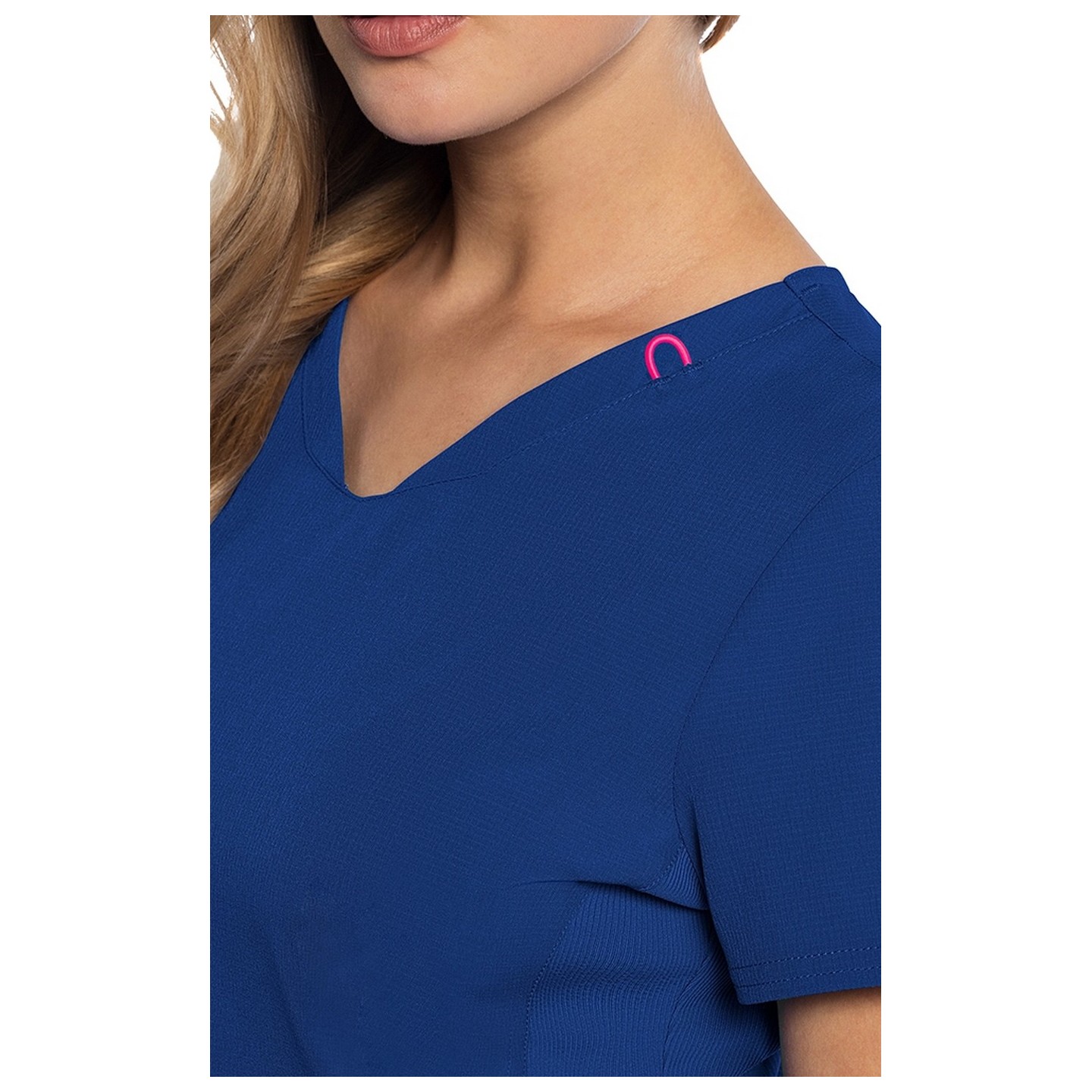 MC702 Amp 3 Pocket V-Neck Top with Flex Panels by Med Couture