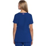 MC702 Amp 3 Pocket V-Neck Top with Flex Panels by Med Couture
