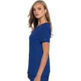 MC702 Amp 3 Pocket V-Neck Top with Flex Panels by Med Couture