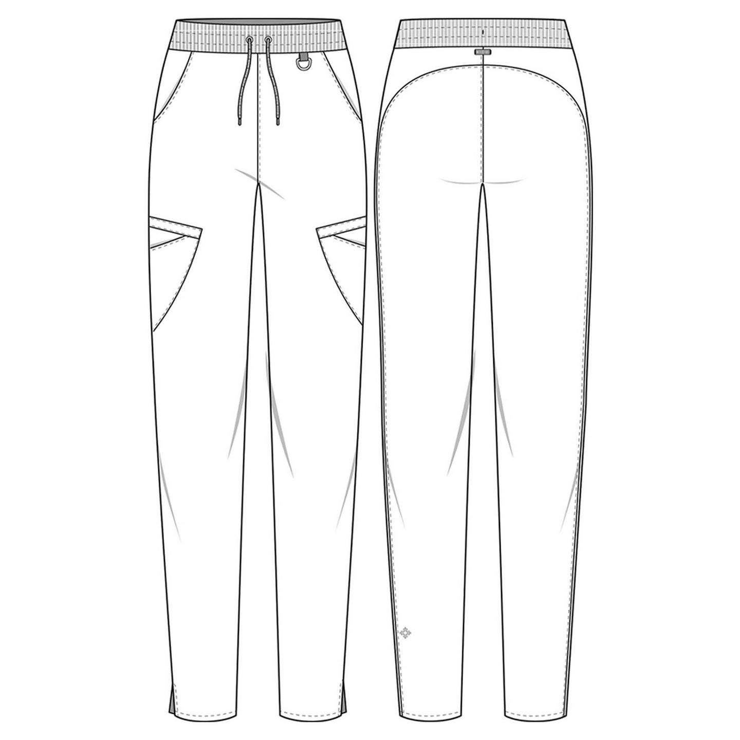 MC101 Amp Pantalon à Jambe Effilée avec Cordon de Serrage par Med Couture 