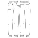 MC102 Amp Pantalon Jogger à Jambe Effilée par Med Couture 