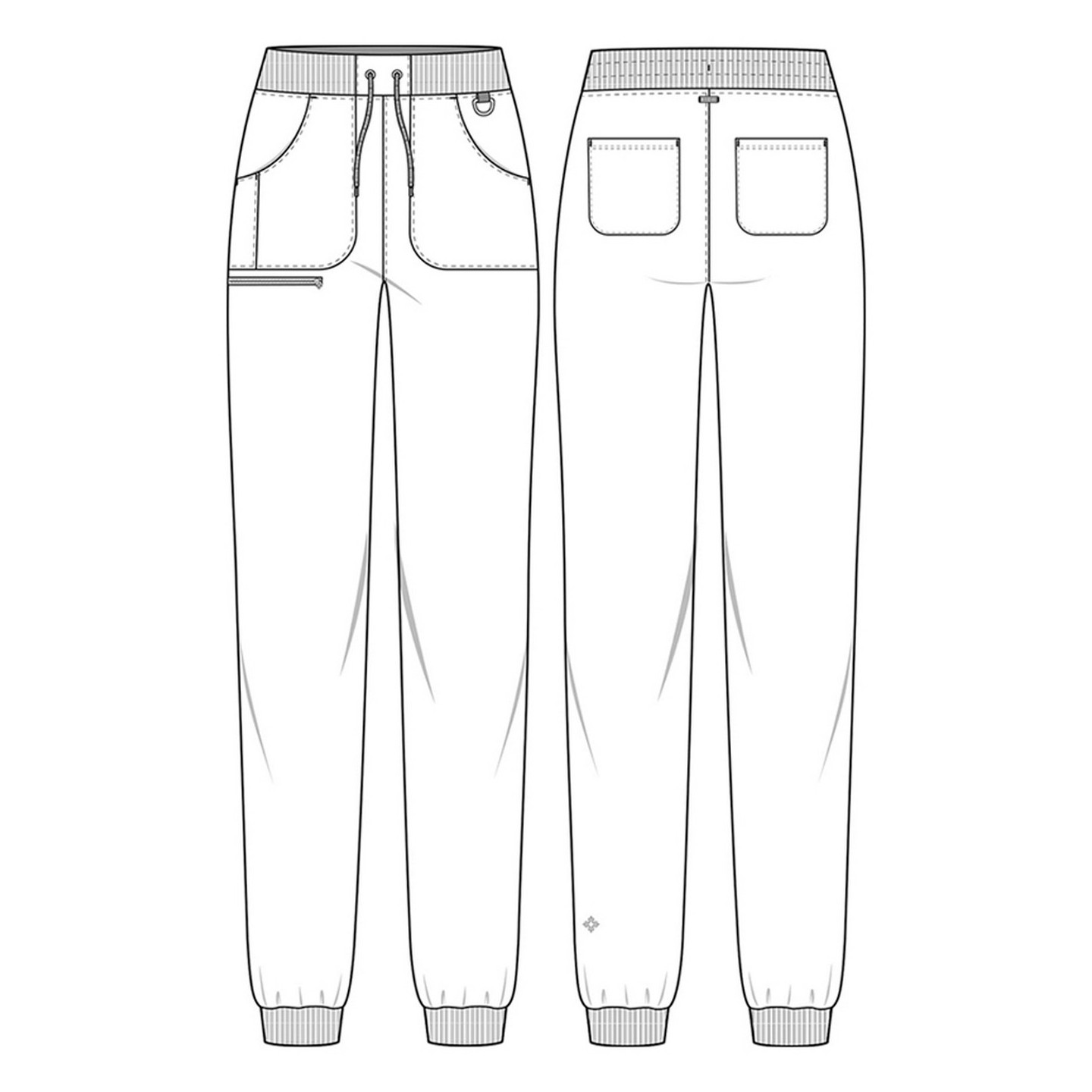 MC102 Amp Pantalon Jogger à Jambe Effilée par Med Couture 