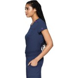 MC705 Amp Tuckable Quarter-Zip Top by Med Couture 