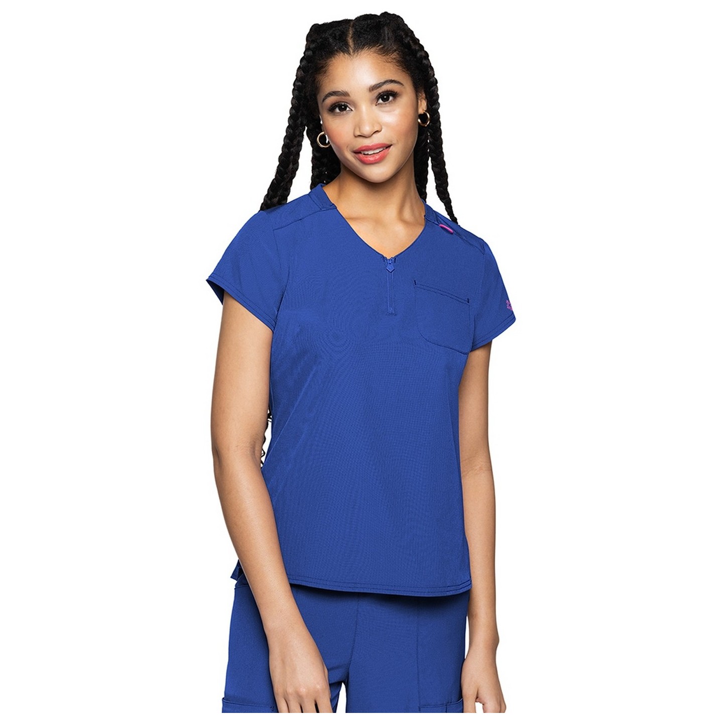 MC705 Amp Tuckable Quarter-Zip Top by Med Couture 