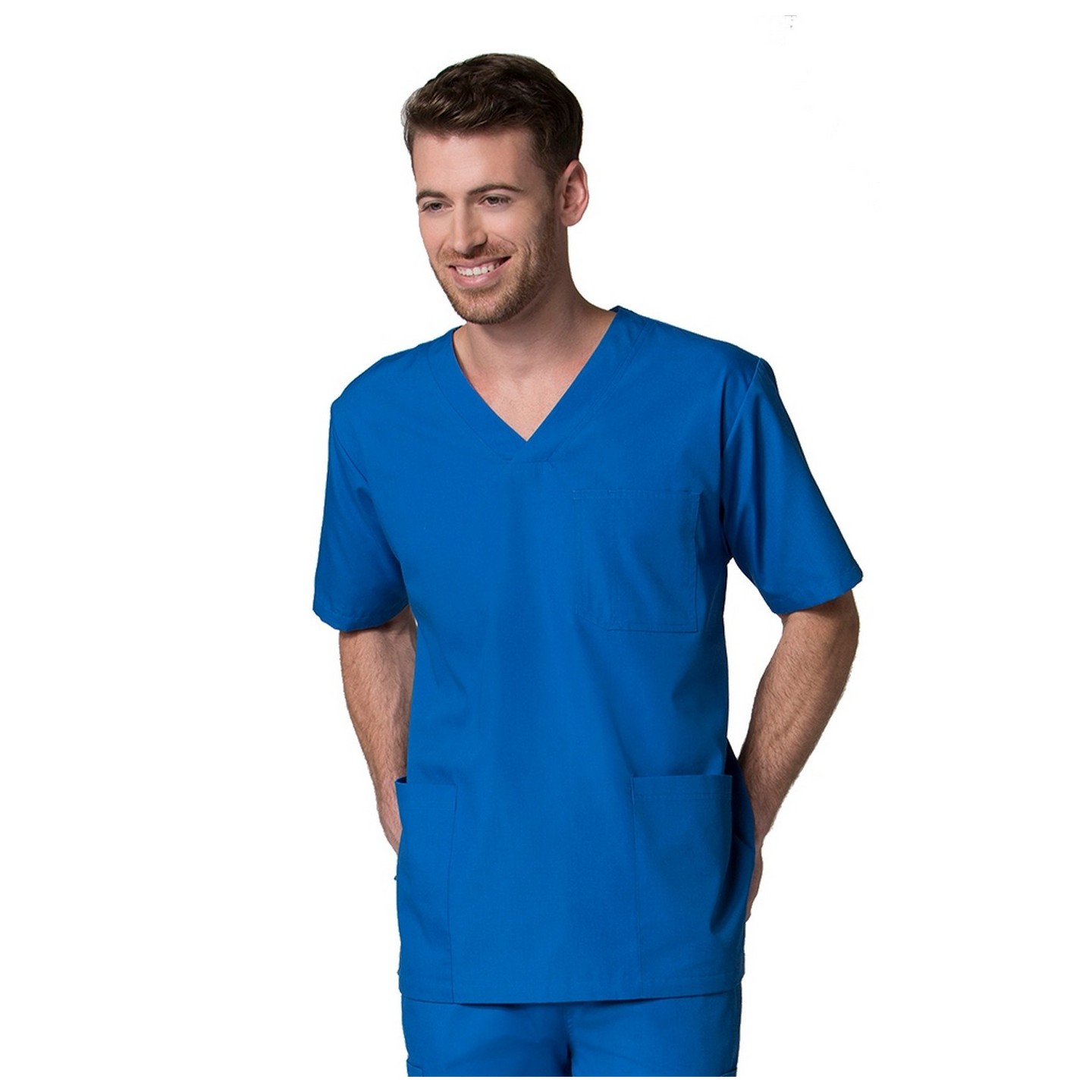 5206 - Red Panda - Haut à encolure en V à 3 pochettes pour homme