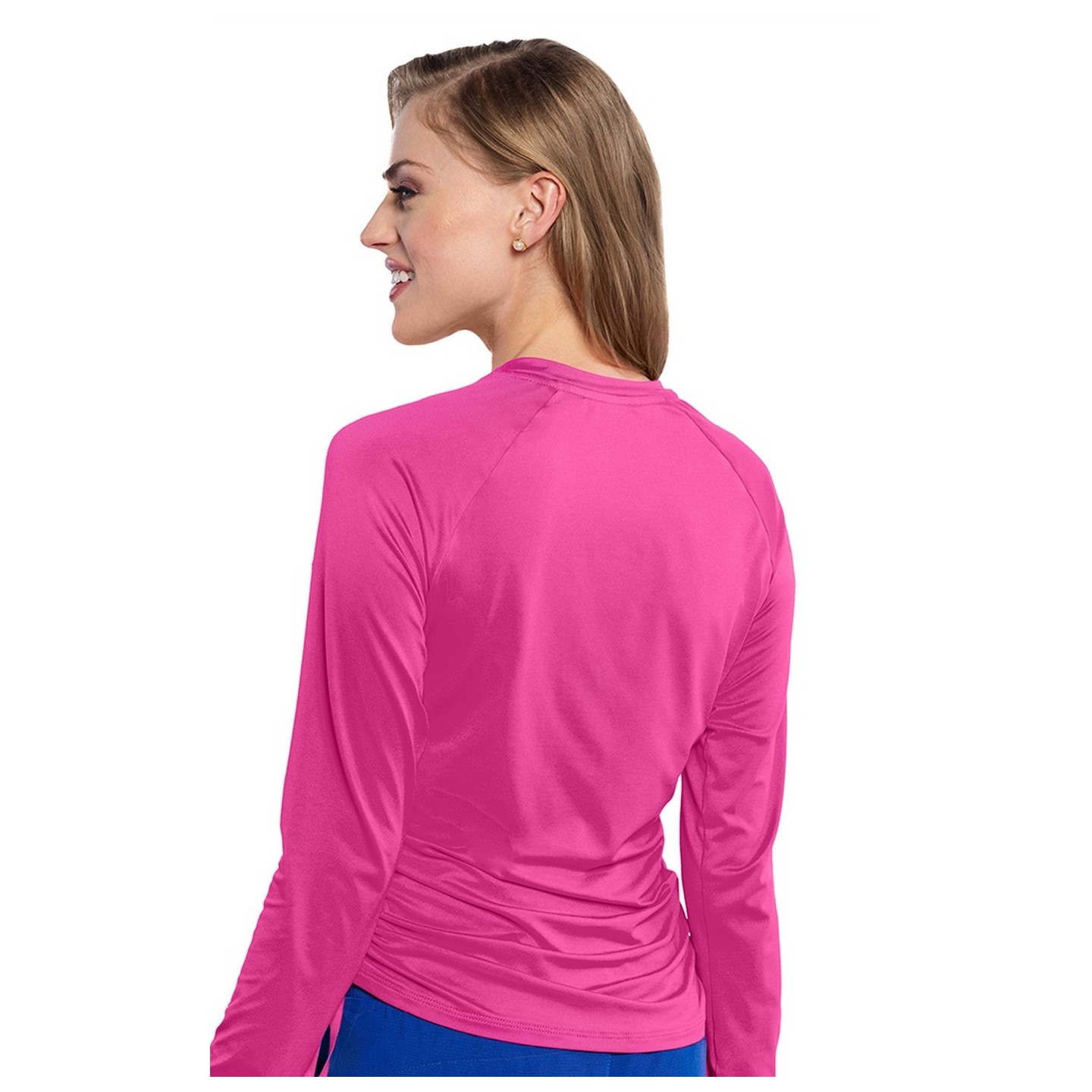 MC700 Amp Ruched Adjustable Length Long Sleeve Underscrub Top by Med Couture