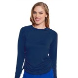 MC700 Amp Ruched Adjustable Length Long Sleeve Underscrub Top by Med Couture