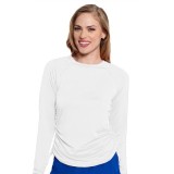 MC700 Amp Ruched Adjustable Length Long Sleeve Underscrub Top by Med Couture