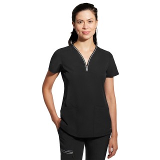 2274 Healing Hands HH360 Sonia Reflective Y-Neck Zip Top 