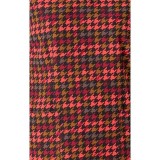 6657 WonderWink Fitted 3-Pocket V-Neck Print Top - Houndstooth Hollow