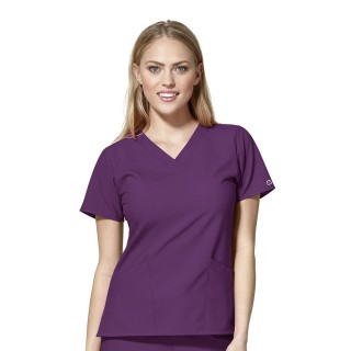 6255 W123 de Wonderwink - Haut de tunique médicale  en col-V de base pour femmes