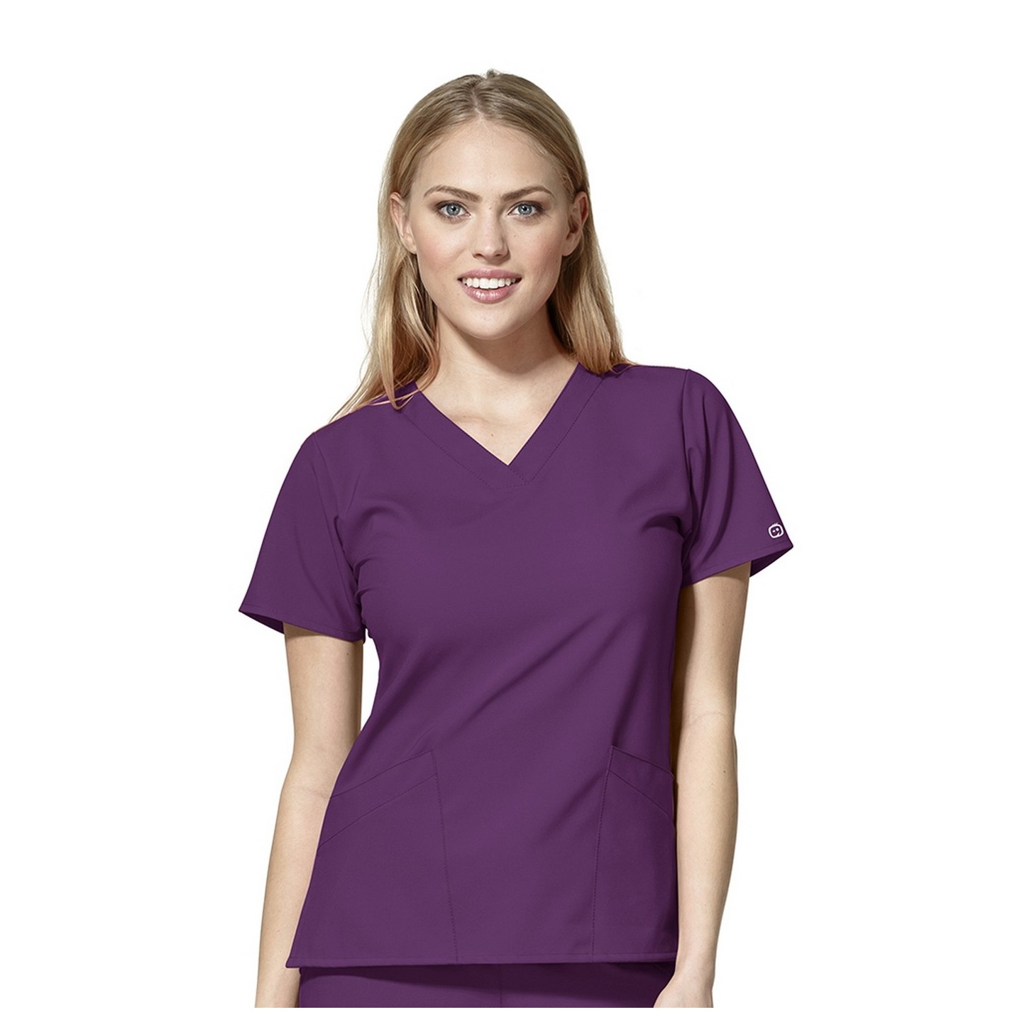 6255 W123 de Wonderwink - Haut de tunique médicale  en col-V de base pour femmes