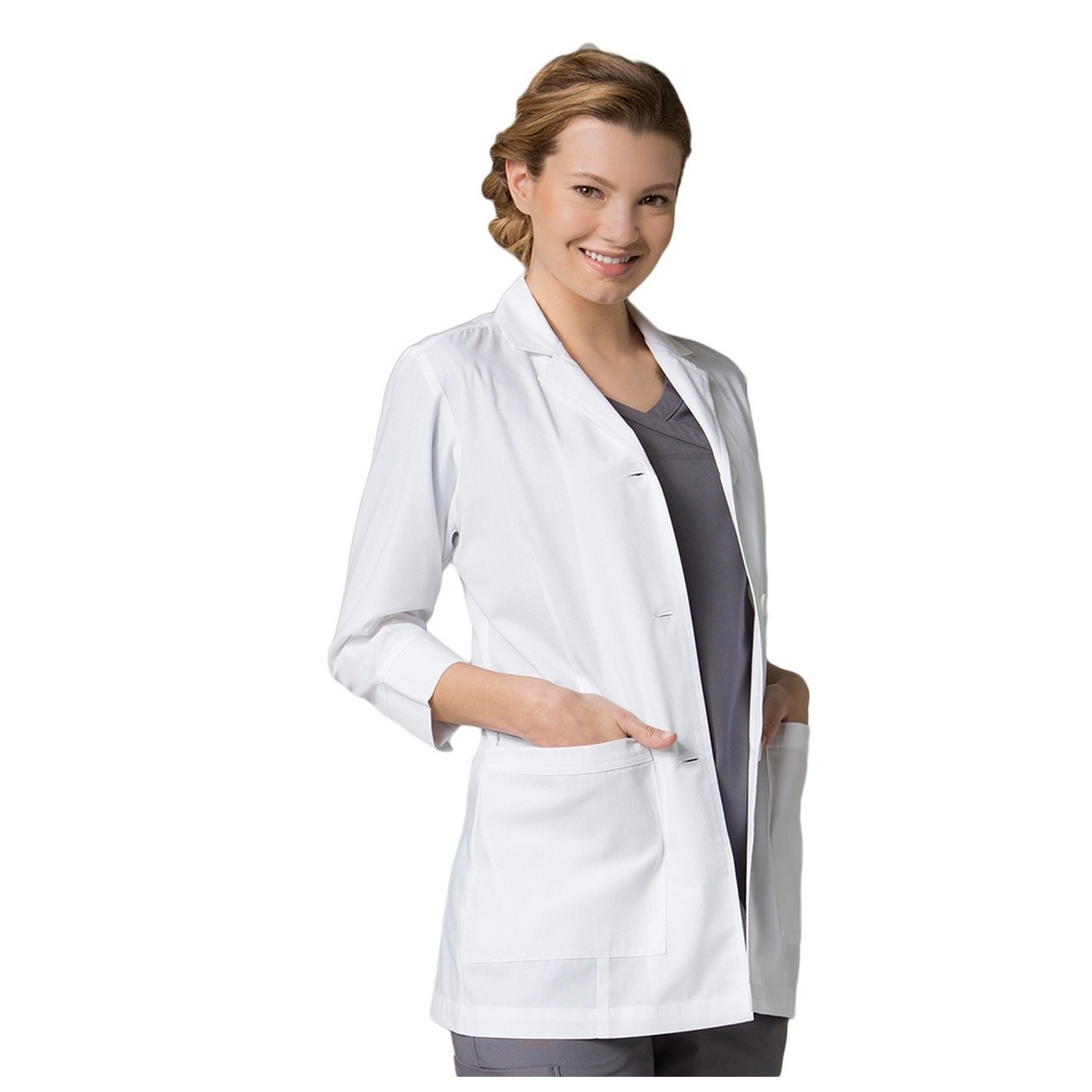 7126 Red Panda - Women's 3/4" Sleeve Lab Coat