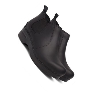 Frankie Black Oiled Leather Boot by Dansko