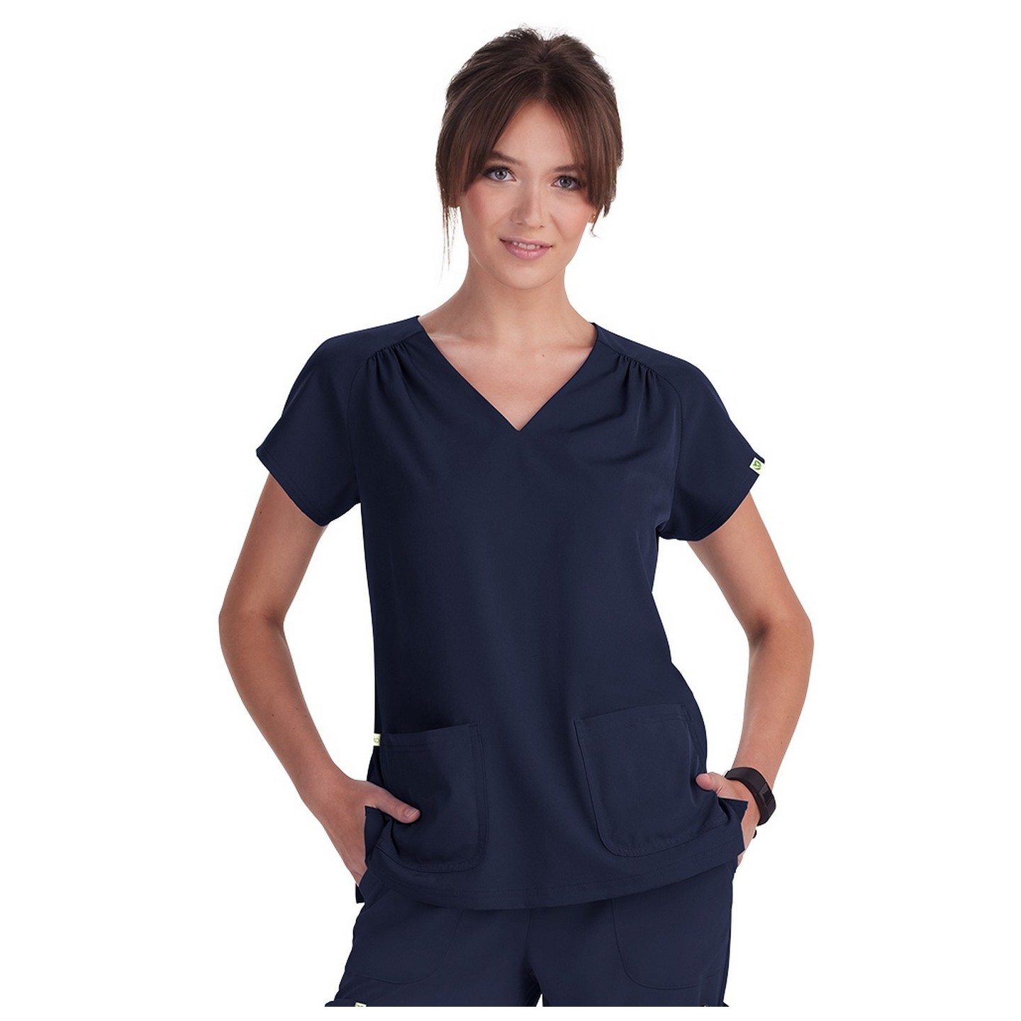 1120 Planet koi Meadow Contemporary Top with Heart-Shaped Neckline