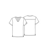 WW605 Workwear Professionals Haut Unisexe sans Poches par Cherokee