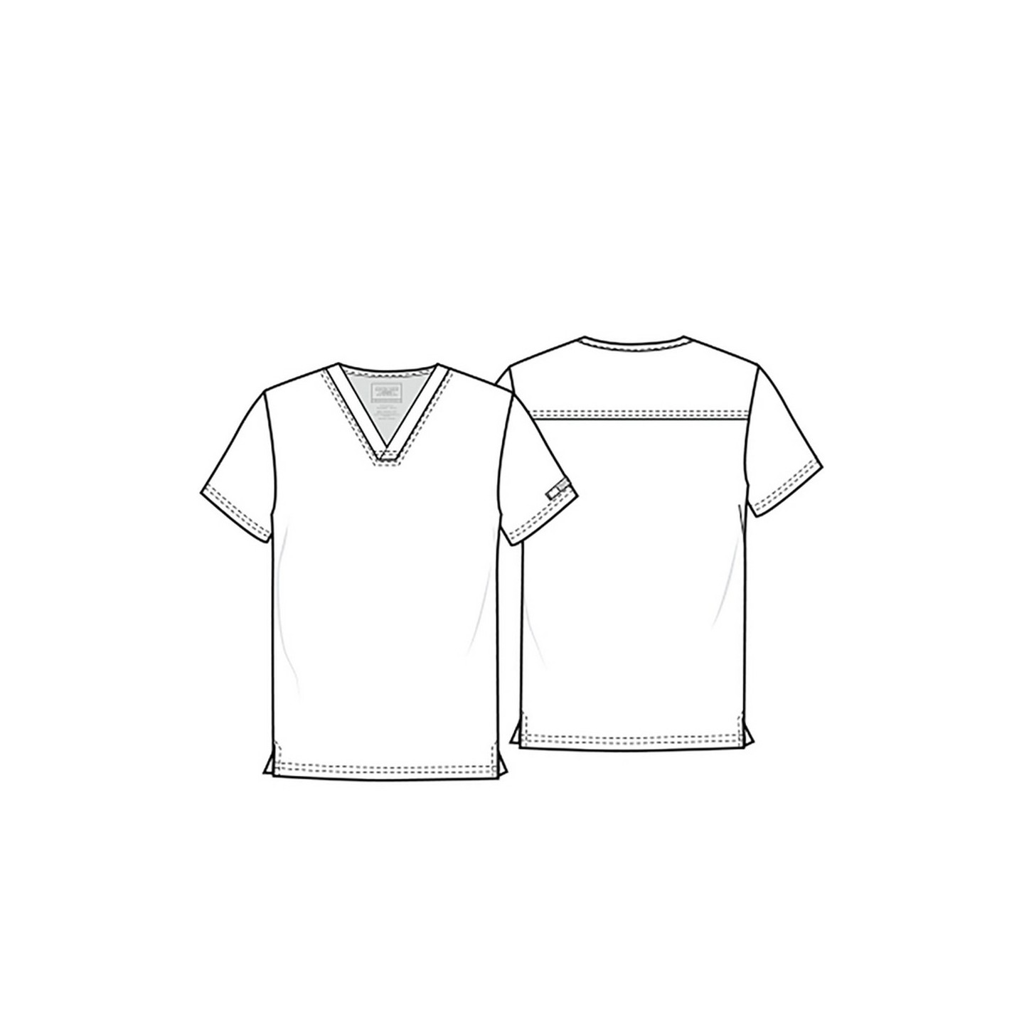 WW605 Workwear Professionals Unisex Pocketless Top by Cherokee