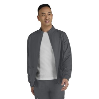 C401 Cureology Men's Alpha Zip Front Warm Up Jacket by koi