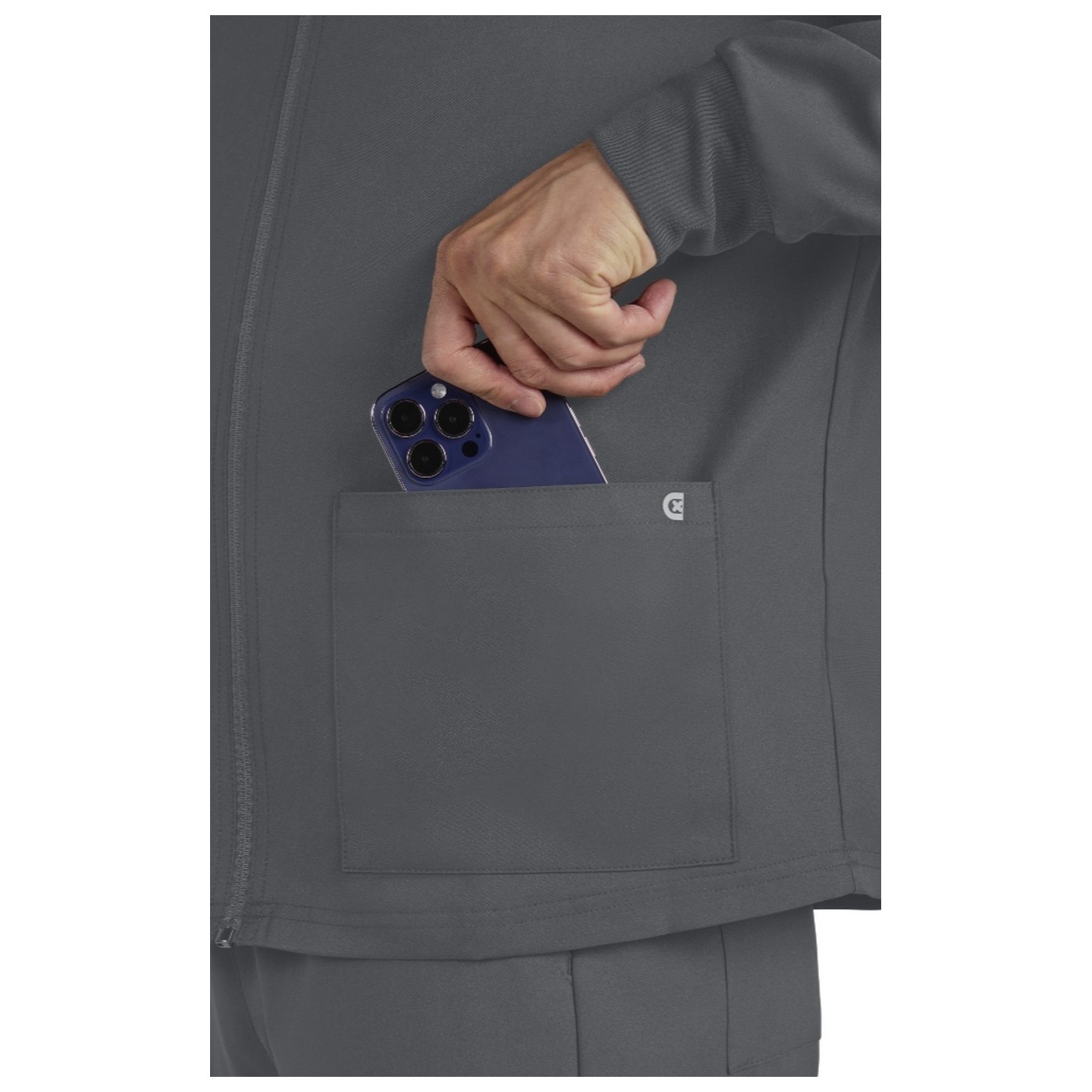 C401 Cureology Men's Alpha Zip Front Warm Up Jacket by koi