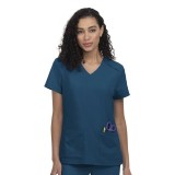 C101 Cureology Cardi Modern 2 Pocket V-Neck Top by koi