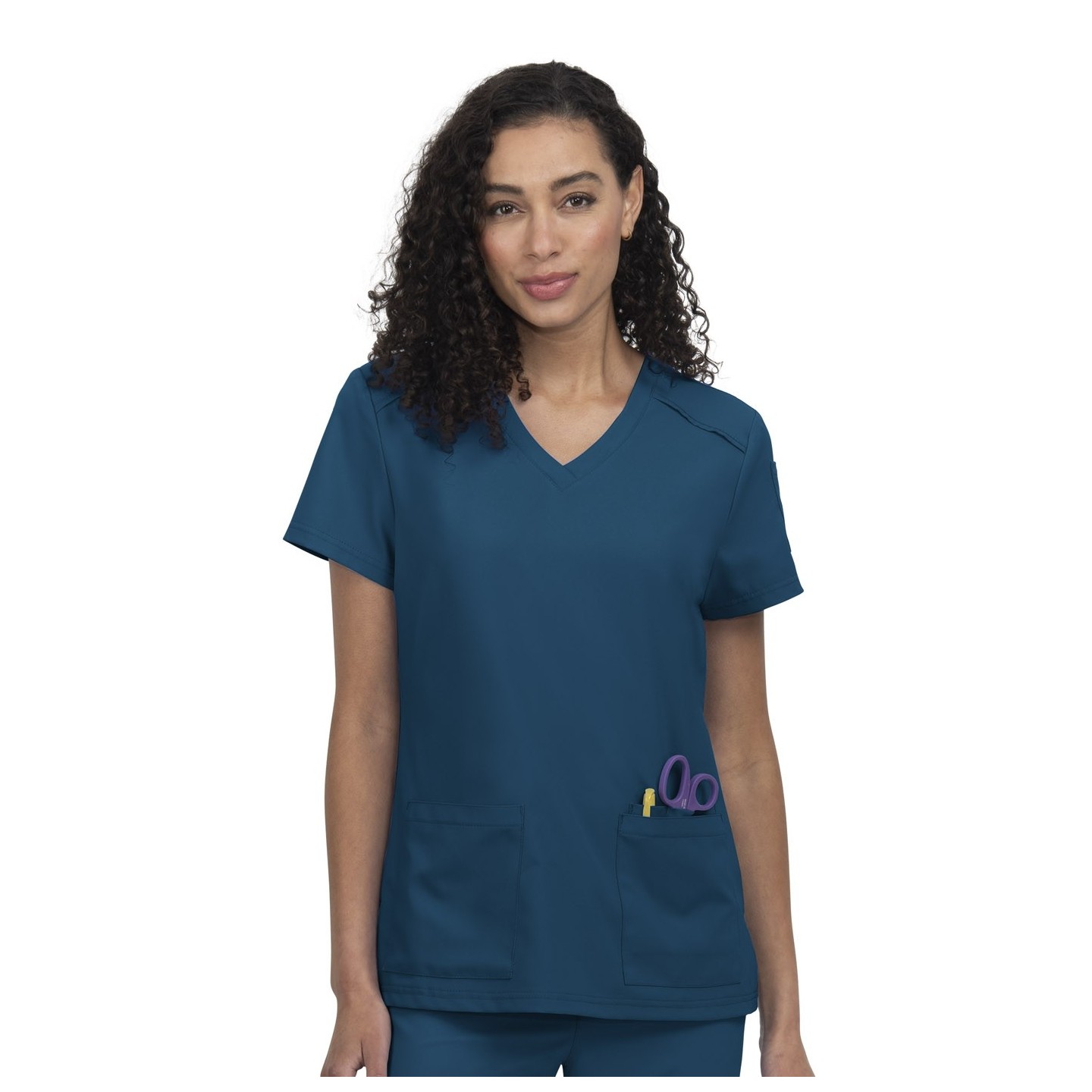 C101 Cureology Haut Cardi avec 2 Poches à Col en V par koi