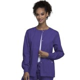 4350 Workwear Originals Snap Front Warm Up Jacket by Cherokee