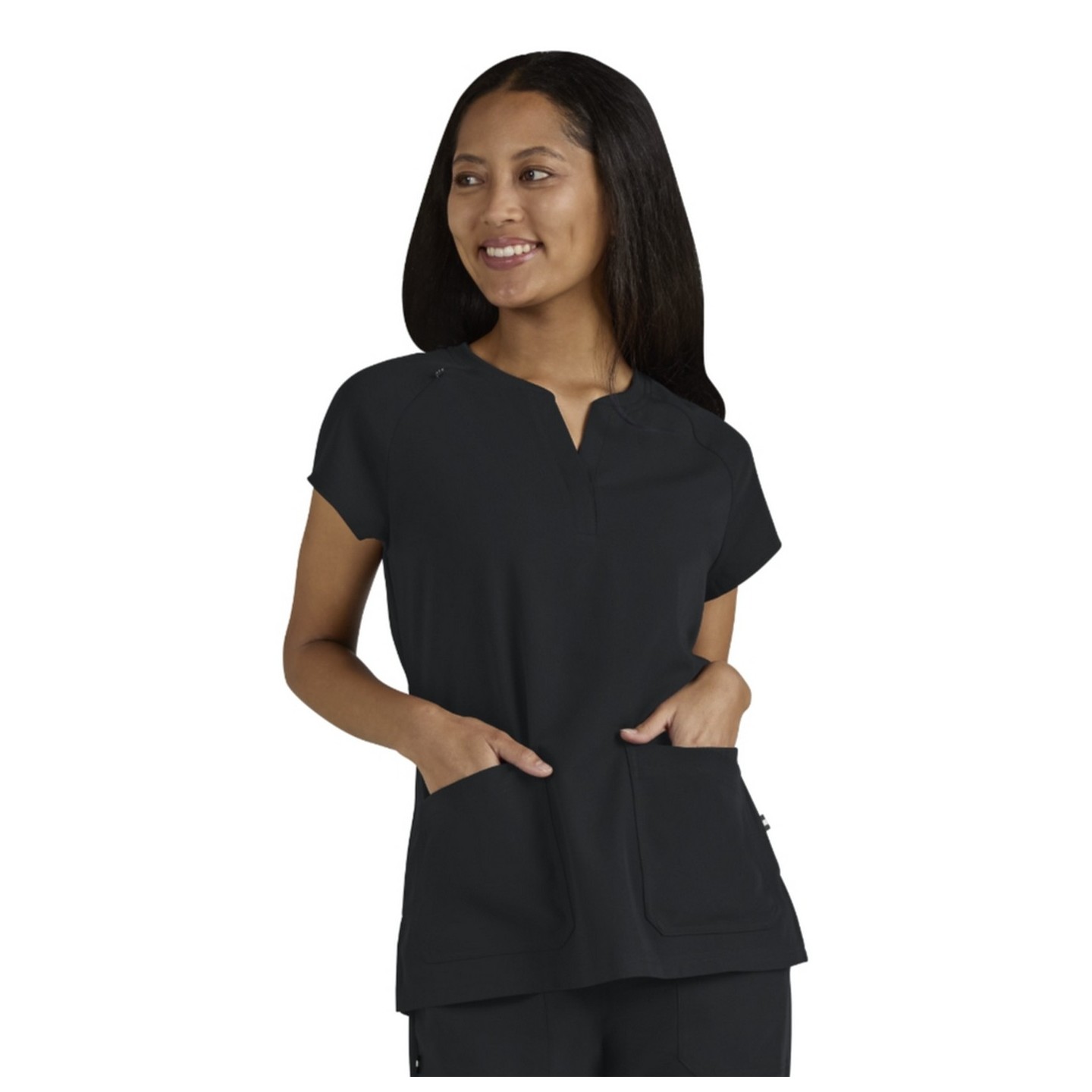 1124 koi Next Gen We Have Heart Split Neck Top