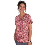 1122PRA koi Artist Series Limited Edition Rosalie Top - Flamingo and Flowers