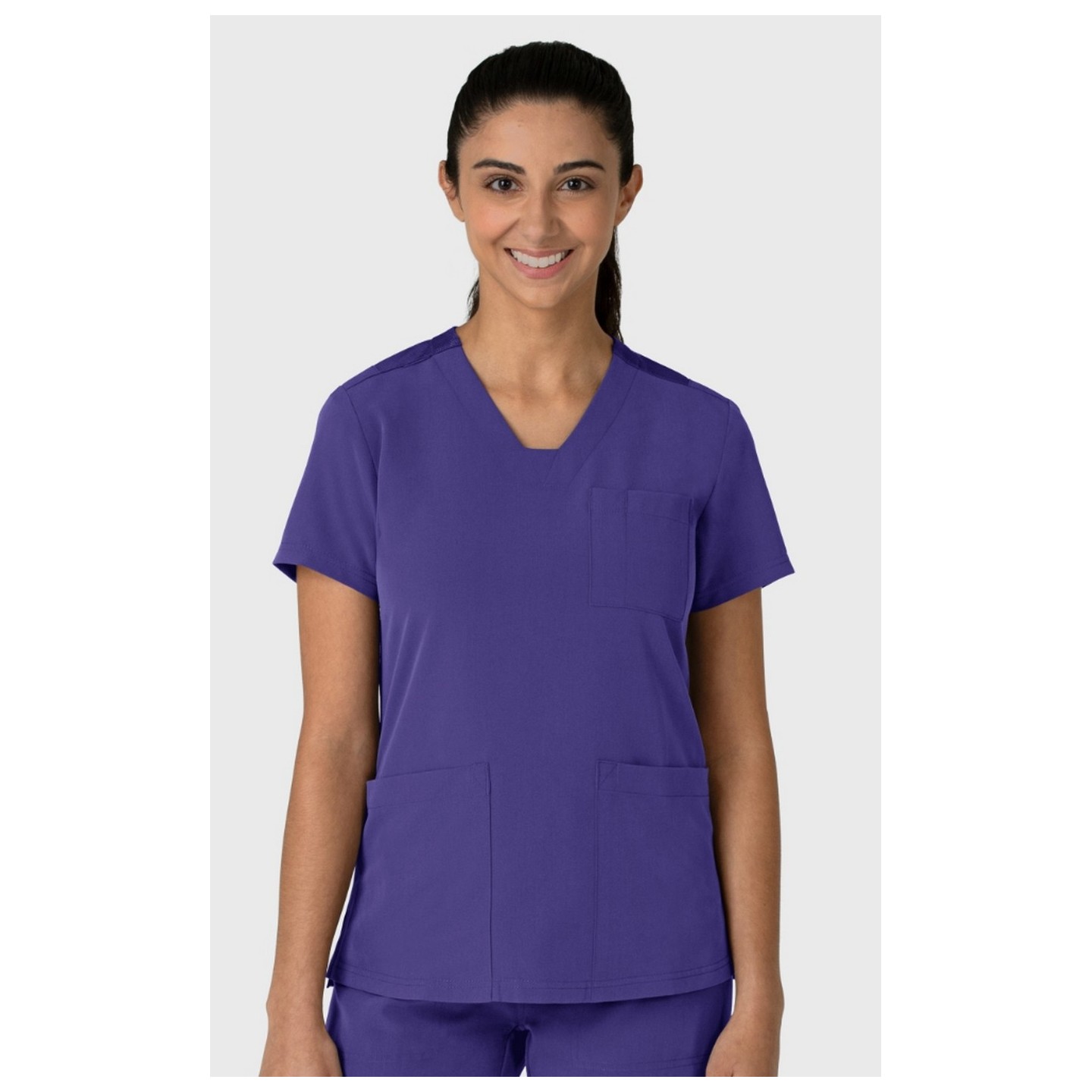 6132 Nova Flex-n-Reach 3 Pocket V-Neck Top by WINK