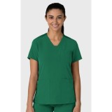 6132 Nova Flex-n-Reach 3 Pocket V-Neck Top by WINK