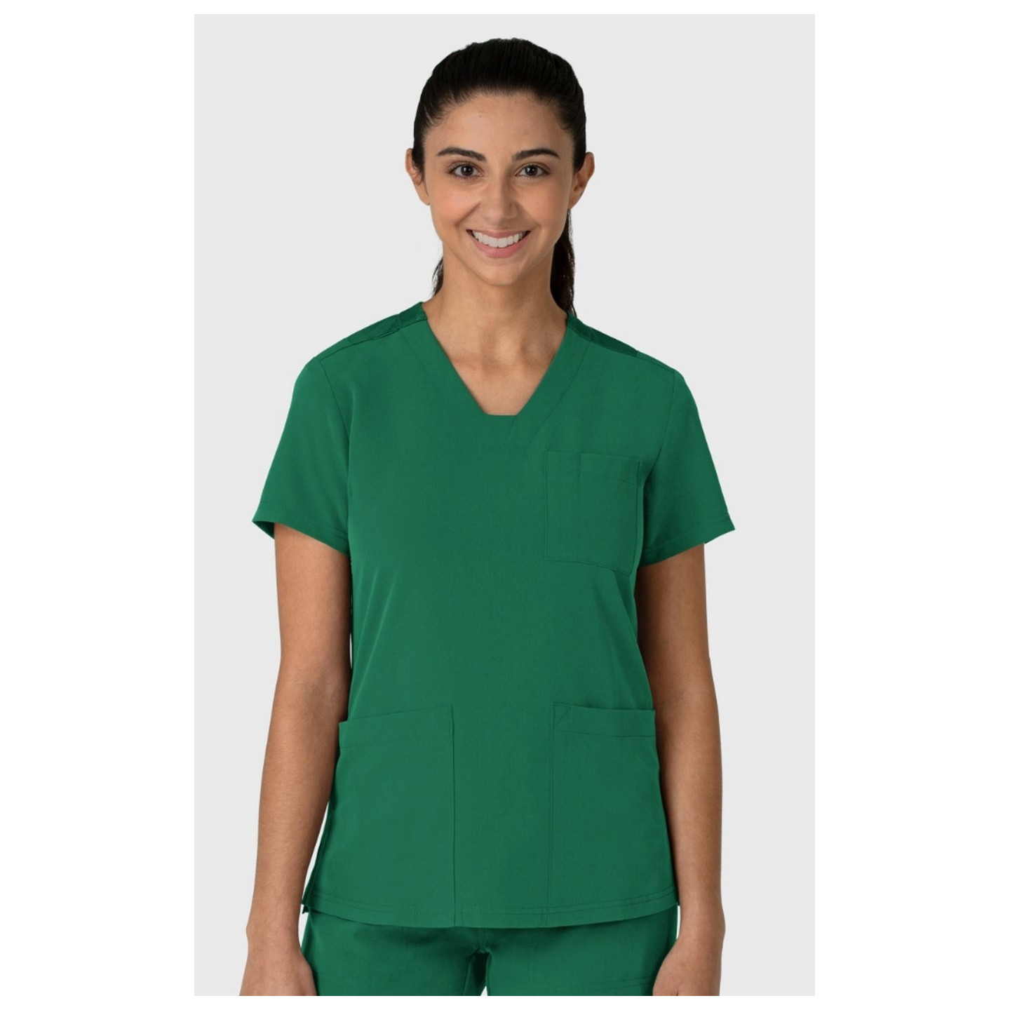 6132 Nova Flex-n-Reach 3 Pocket V-Neck Top by WINK