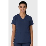 6132 Nova Flex-n-Reach 3 Pocket V-Neck Top by WINK