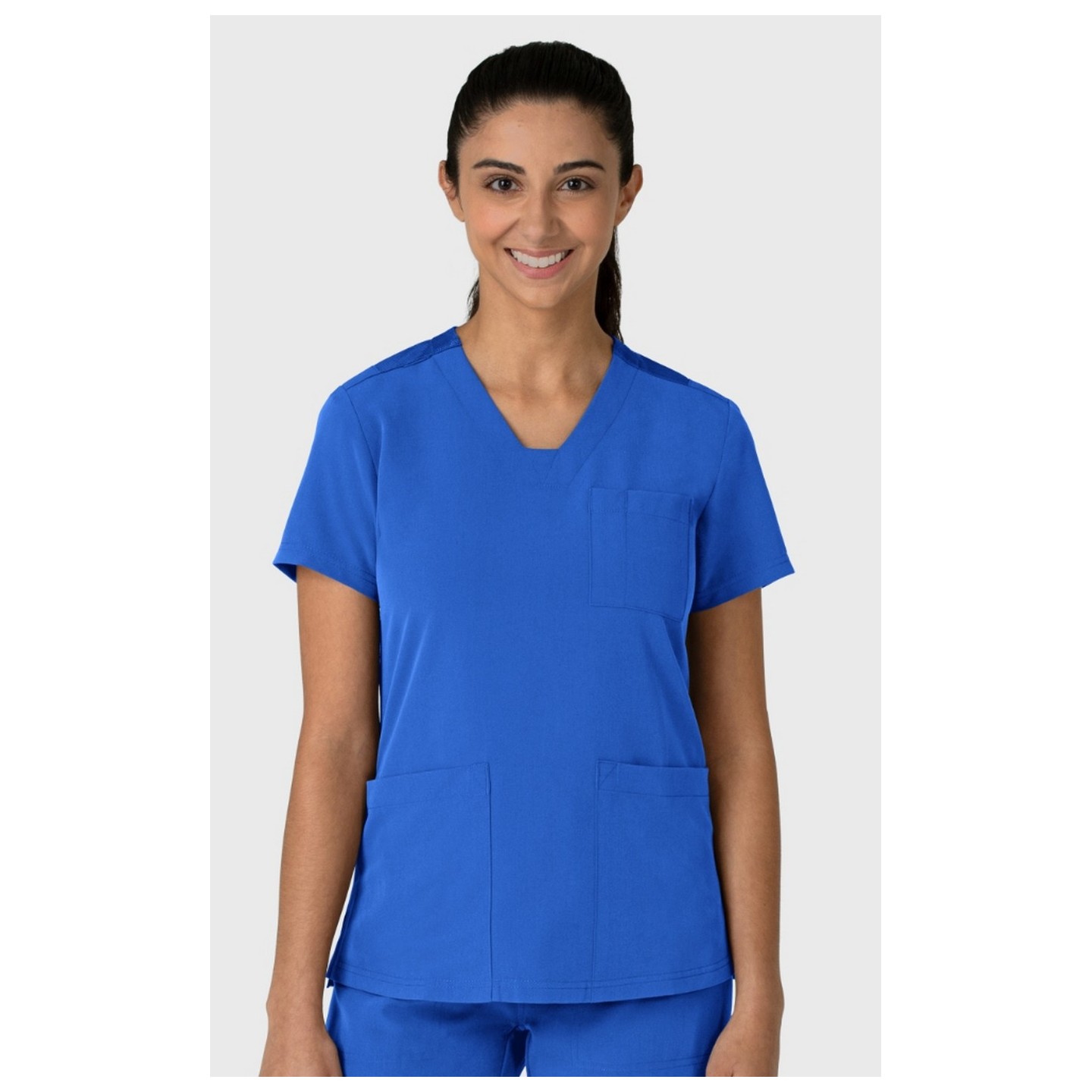 6132 Nova Flex-n-Reach 3 Pocket V-Neck Top by WINK