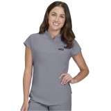 1093 koi Basics Ari Split Neck Top