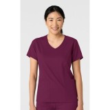 6251 Boundless Curved V-Neck Top with 3 Pockets by WINK