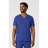 6351 Boundless Men's Multi-Pocket V-Neck Scrub Top by WINK