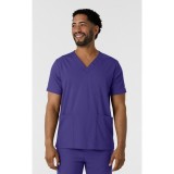 6351 Boundless Men's Multi-Pocket V-Neck Scrub Top by WINK