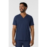 6351 Boundless Men's Multi-Pocket V-Neck Scrub Top by WINK